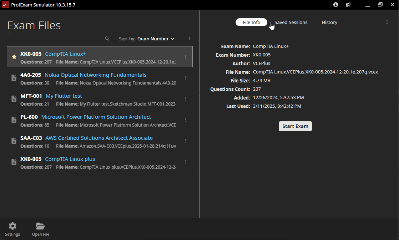 ProfExam Simulator Preview 10 - Exam Results